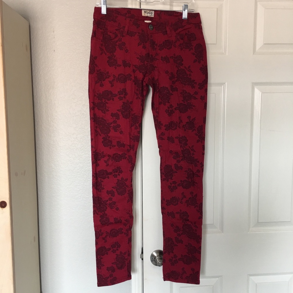 NEW Mudd Rosy Red Pants